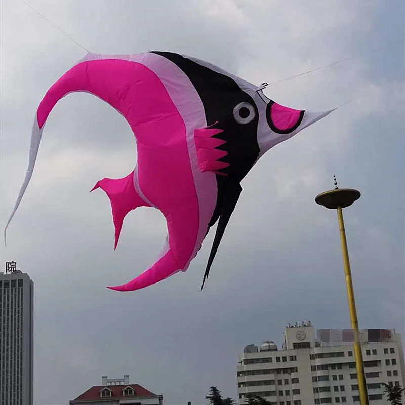 free shipping fish kite flying soft kites parachute kite for adults giant fish kites and rays and lines ripstop nylon fabric koi