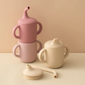 Baby Silicone Straw Cup 1