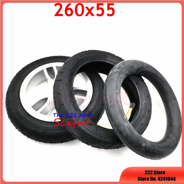 260x55 Wheel Tyre Tube Fits Children Tricycle, Baby Trolley, Folding Cart, Electric Scooter, Children's Bicycle 260*55 Tire
