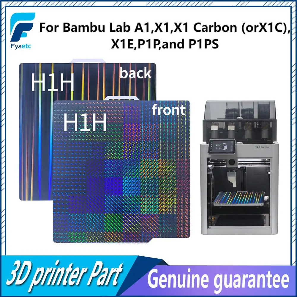 

Магнитная сборная пластина FYSETC для Bambu Lab A1 X1 X1C X1E P1P P1PS, двусторонняя пружинная стальная пластина H1H, аксессуары для 3D-принтера