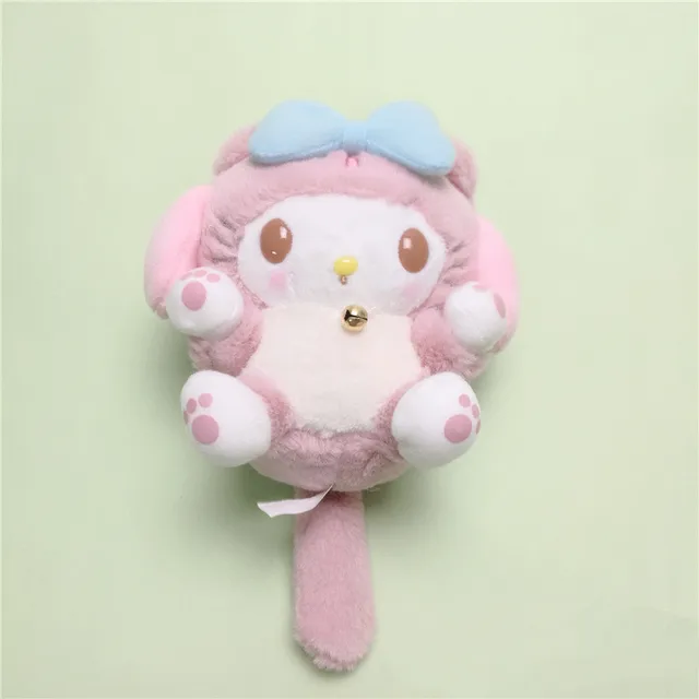 Sanrio Cinnamoroll My Melody Japanese Doll Cute Plush Toys Cartoon Animal Soft Stuffed Fortune Cat Cross Dressing Children Gifts 4