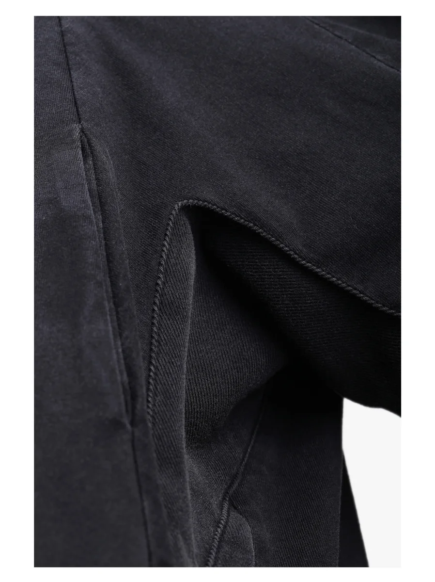 Reindee Lusion 21aw  Split hem base longsleeve shirt dyed cotton secured pocket techwear ninjawear