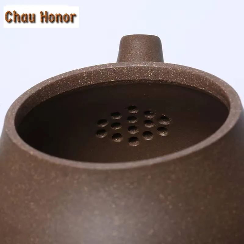 Yixing Purple Clay Teapots Famous Artists Handmade Side Handle Tea Pot Raw Ore Mud Filter Kettle Chinese Zisha Tea Set Teaware