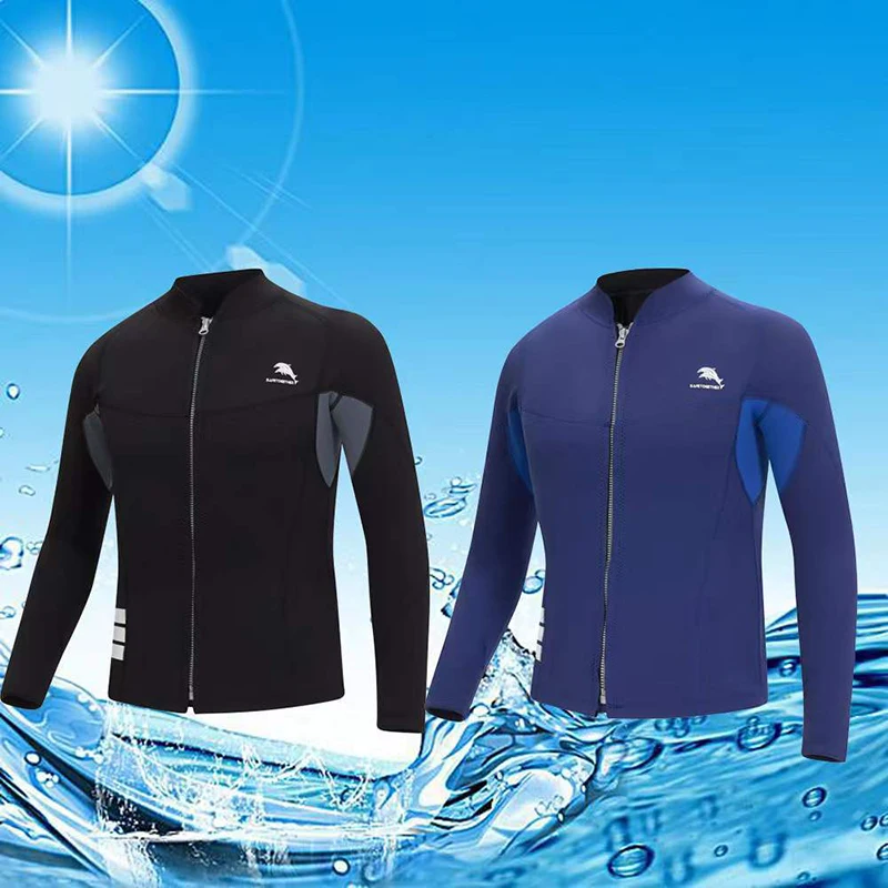 Oulylan Men's Long Sleeve Diving Suit Scuba Jump Surfing Snorkeling Wetsuits Spearfishing 2mm Diving Wetsuit Jackets Pants