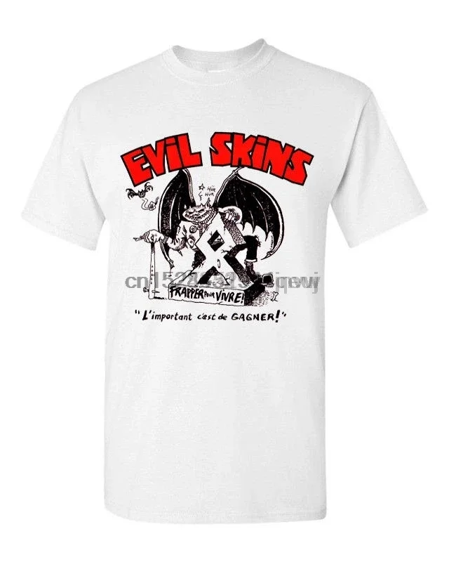 

EVIL SKINS T SHIRT rock o rama records rebelles europeens