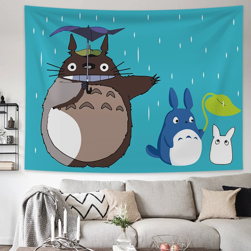 Hayao Miyazaki Totoro Background Cloth Ins Hanging Cloth Anime