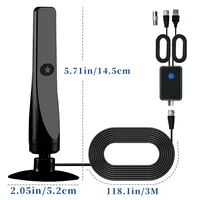 Antenne de télévision numérique à onde de terre haute définition intérieure et extérieure, antenne HDTV prenant en charge DVB-T/T2, ISDB-T, DMB-T/H, ATSC 4