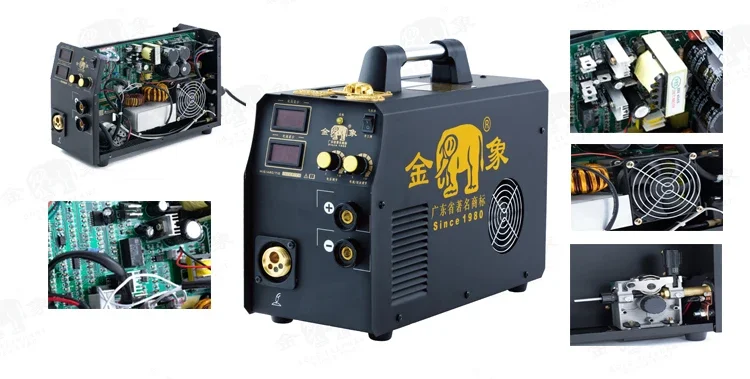 DC IGBT Module Aluminium Argon Welder Tig Welding Machine TIG-315P Carbon Steel TIG-315 AC Motor 85% Inverter Welders 4