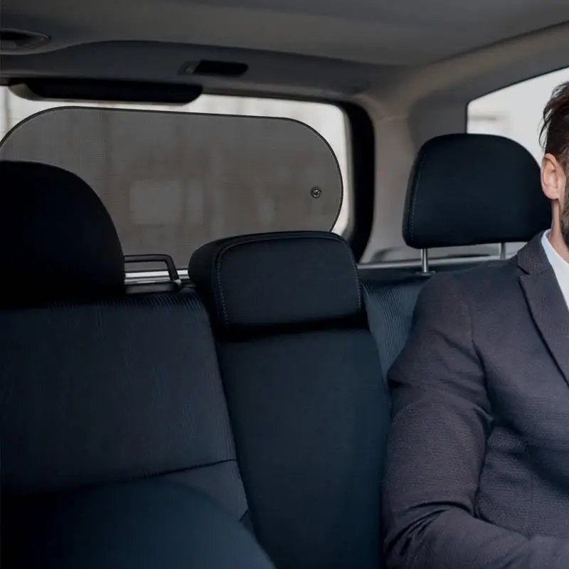 Car Back Window Sun Blocker Car Sun Shade UV Protection Folding Auto Rear Window Sunshade Mesh Back Window Visor For Children