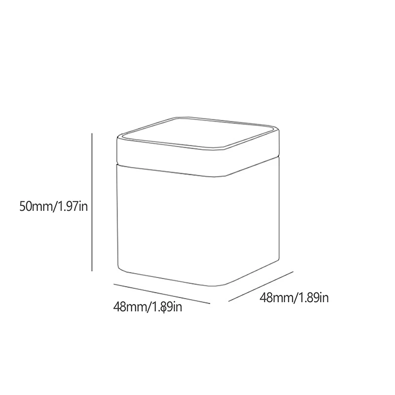 1PC Mini Storage Box Sealed Tea Caddy Coffee Jar Tea Leaves Container Cans Tinplate Spices Storage
