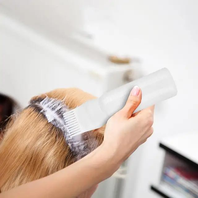 Applicatore di tinture per capelli bottiglie di spazzole per olio per capelli bottiglia di Shampoo riutilizzabile pettine per radici barbiere colorazione per capelli strumenti per lo Styling di tintura 2