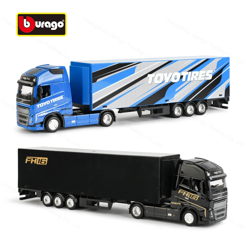 Bburago 1:43 Volvo FH16 Globetrotter 750 XXL Trailer Heavy Tractor
