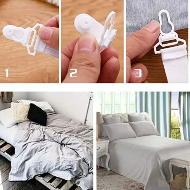 Bed Sheet Grippers Clip Holder  Bed Sheet Strong Clip Grippers - 4pcs/set Bed  Sheet - Aliexpress