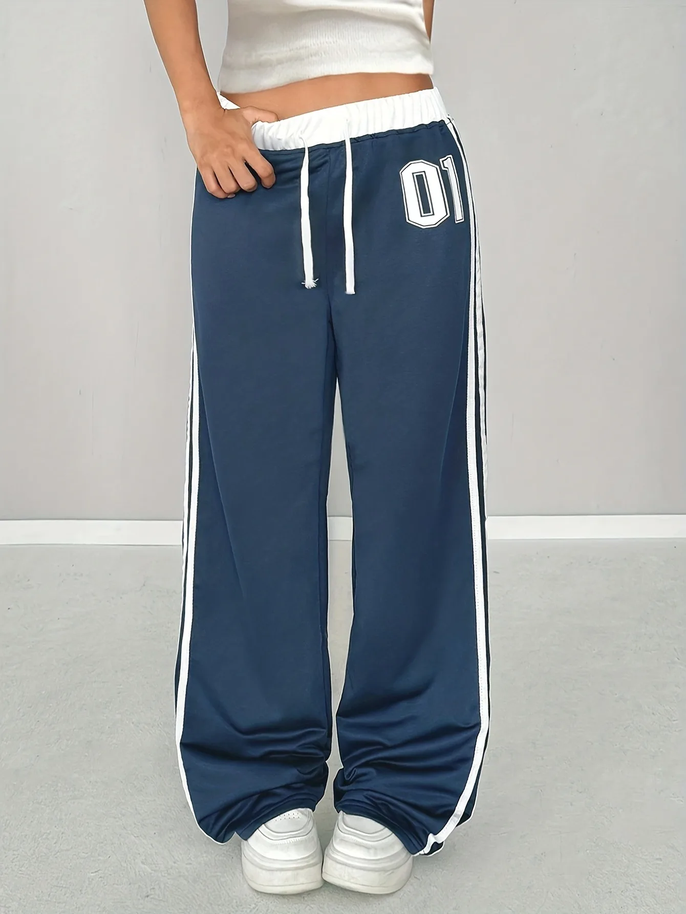 Girls Striped Wide Leg Pants 4