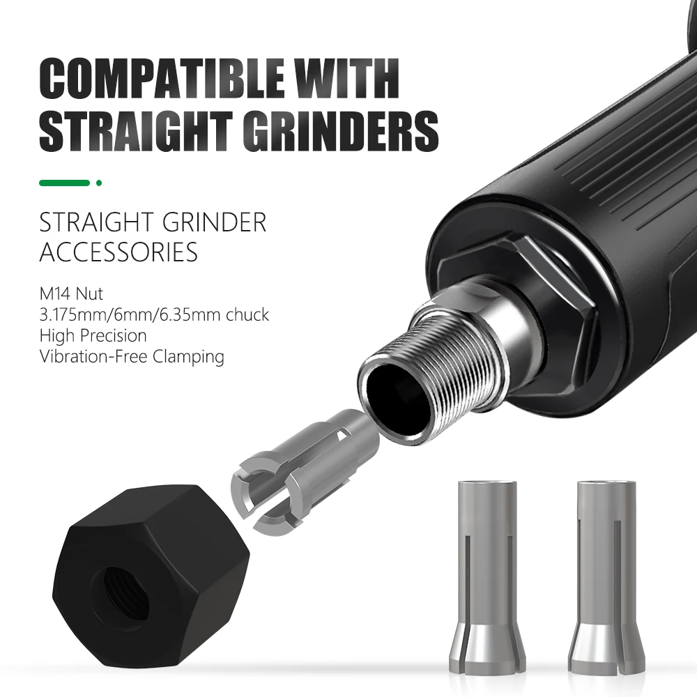 5 Unids/set 1/4 "6mm 8mm Recortadora Portabrocas Enrutador Adaptador De Vástago Para Máquina Cortadora De Grabado Conversión De Mandril - AliExprs 1420
