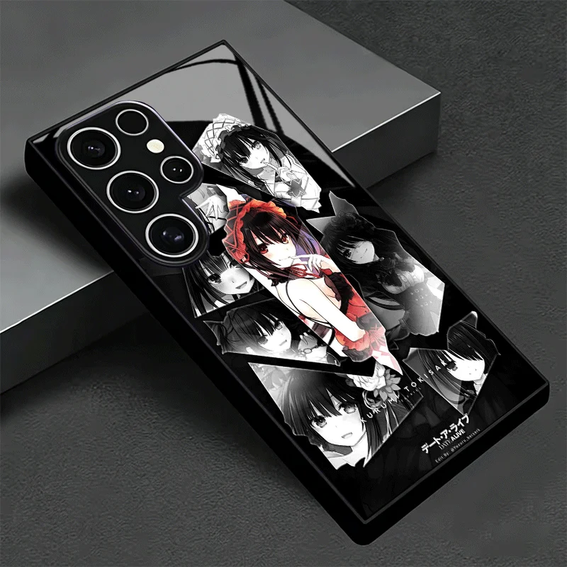 Date A Live Tokisaki Kurumi Shockproof Glass Phone Case - Stylish and Durable Protective Cover