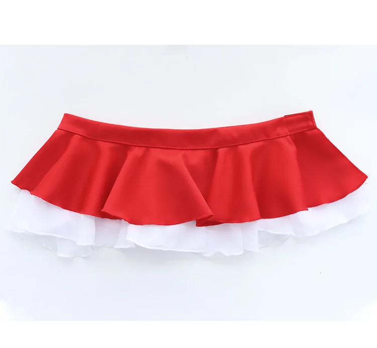 Santa Sexy Costume Christmas Lingerie Set Cute Cat Ears Cloak Halter Neck  Bra Mini Skirt Anime Girls Cosplay Sleepwear Drop Ship