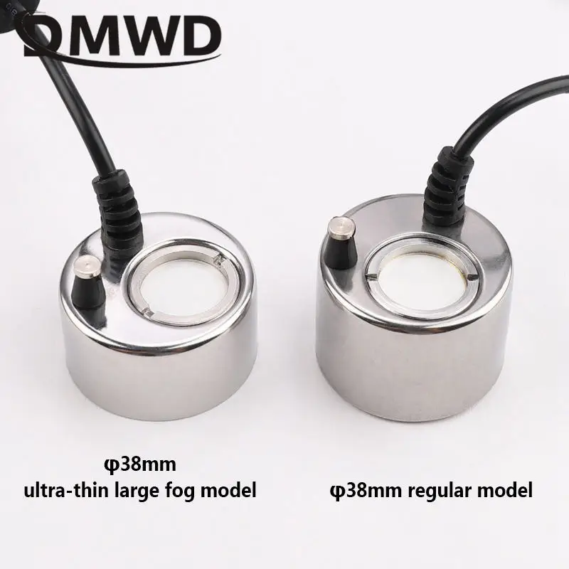 Ultrasonic Atomizer Lightless Metal Head Ceramic Chip Fogger 38mm Balcony Courtyard Water Feature Fountain Sprayer Humidifier EU 2