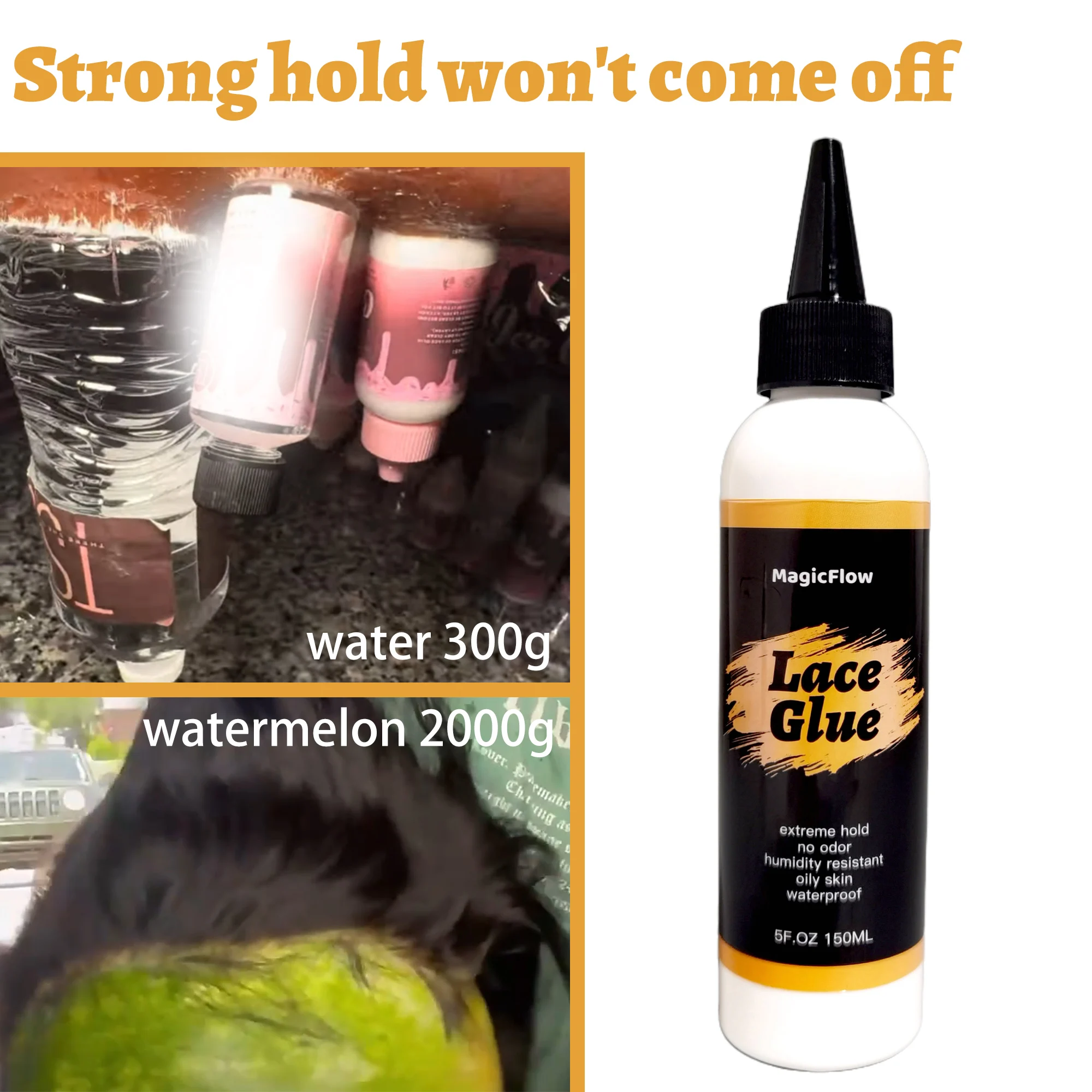150ml Lace Wig Glue Waterproof Strong Hold Invisible For Lace Frontal Toupee wig glue lace wig glue