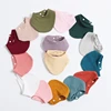 Baby Infant Cotton Bib Solid Color  Scarf Feeding Saliva Towel Bandana Burp Cloth Boy Girl Babies Accessories Newborn 3