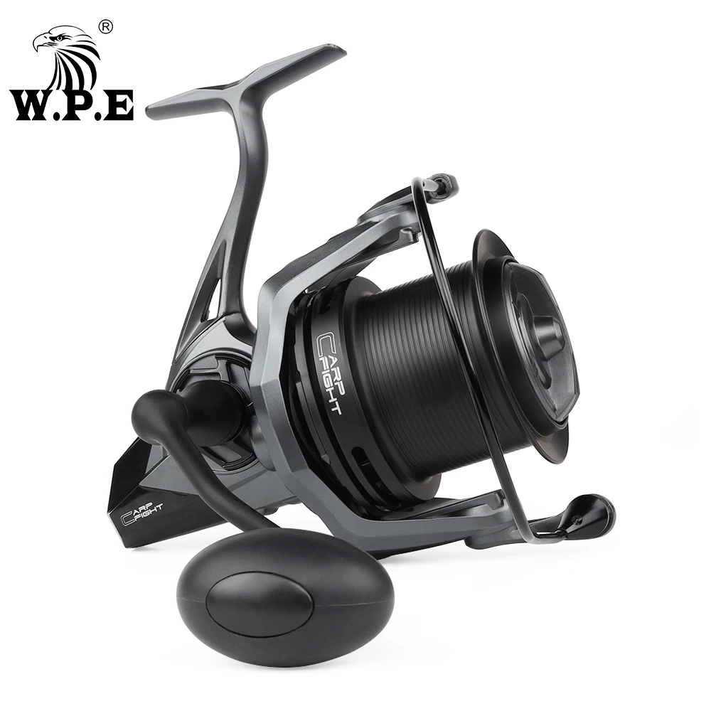 W.P.E Carp Fight 9000 Spinning Fishing Reel Gear Ratio 4.4:1 Ball Bearings 9 + 1 Full Metal Line Spool Fishing Wheel Tackle Pesca