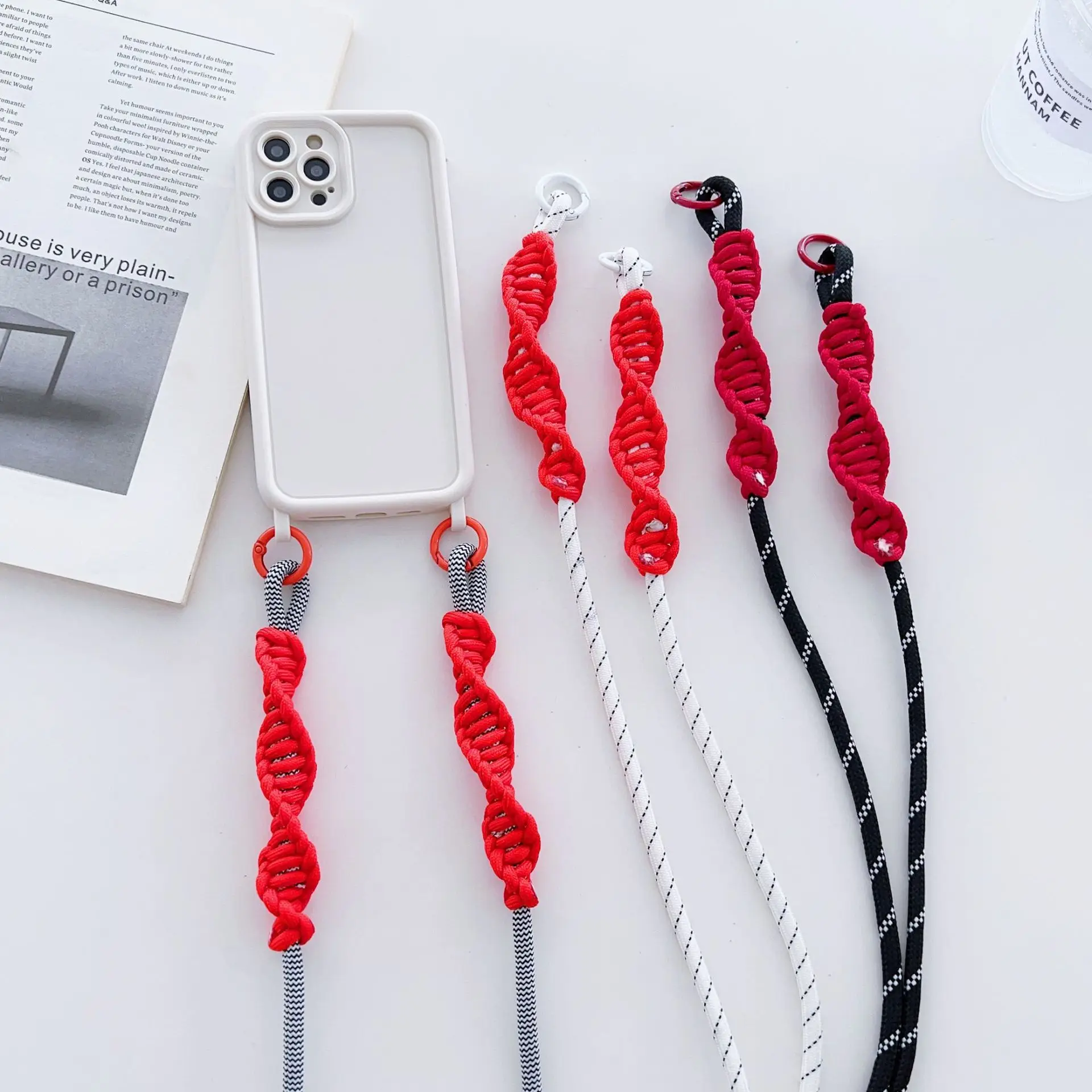 Cordón Para Teléfono, Correa Elástica Universal Antirrobo Y Antipérdida Con Parche, Compatible Con La Mayoría De Los Smartphones (negro