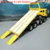 1/14 8x4 8x8 Hydraulic RC Wrecker Trucks Remote Control Rescue Vehicles Sounds Lights Painted Yellow Cars Toys for Adults Boy 3