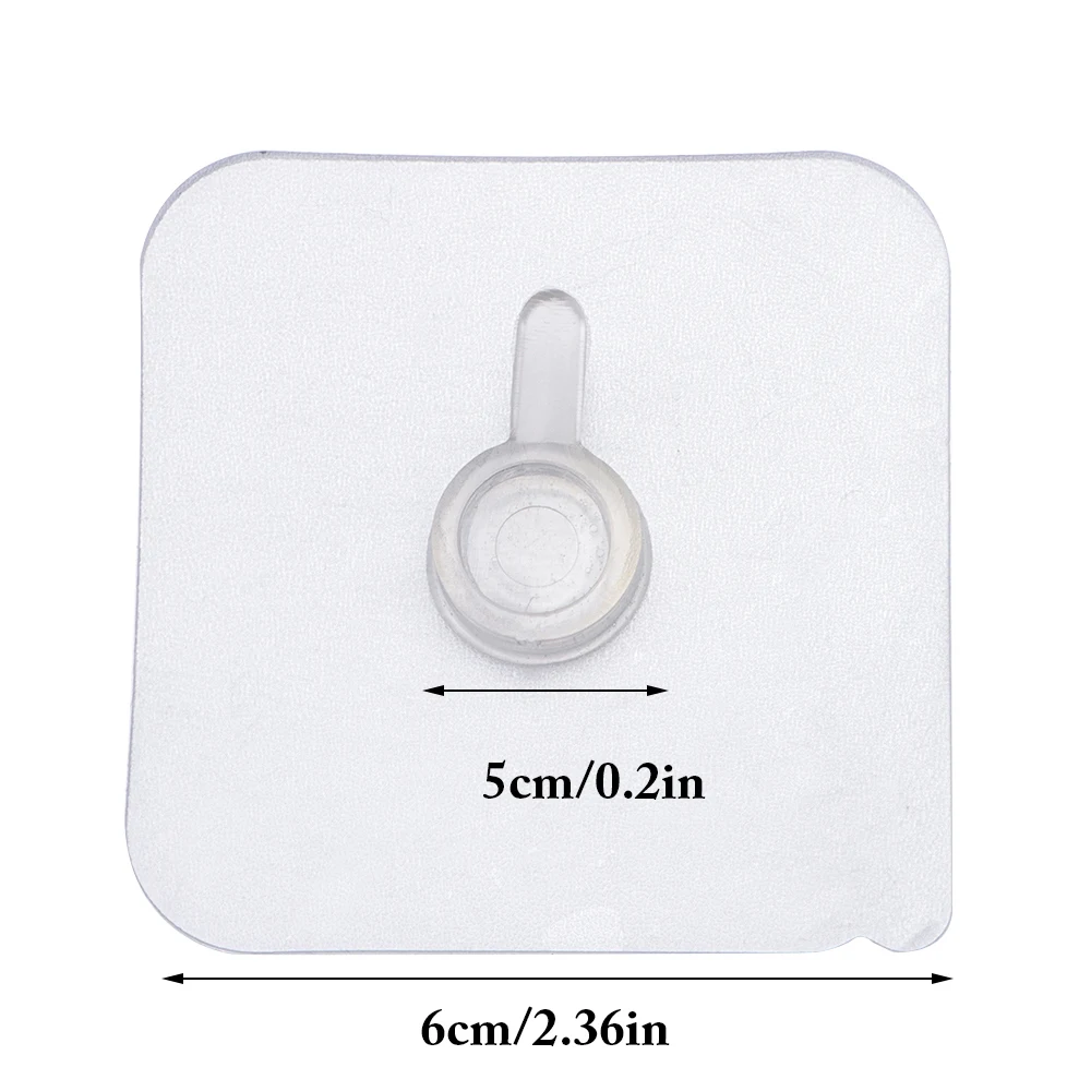 2/4/10Pcs Seamless Strong Self Adhesive Hook Holder Photo Frame Picture Poster Clock No Drill Seamless Hook Storage Hanger