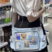 Affichage de carte postale transparente de style japonais pour femmes, badge lancé, décoration de bricolage, sac à bandoulière, fourre-tout Anime Expo aq, Itabag, nouveau 2