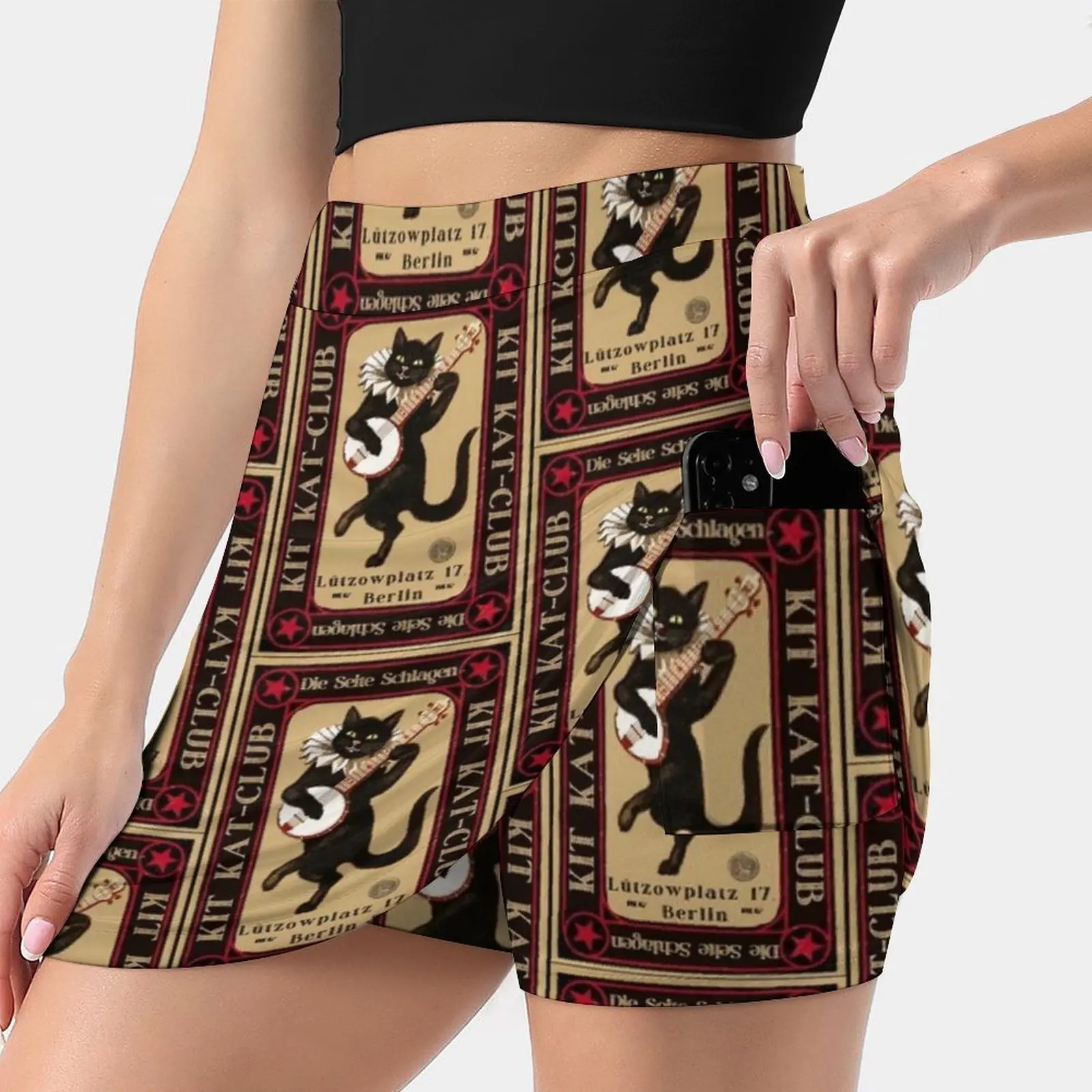 Kit Gonna Da Donna Kat-Club Gonne Estetiche Gonne Corte Di Nuova Moda Teatro Cabaret Musicals Puntelli Di Broadway Matchbook Cat