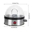 Electric Egg Steamer Cooker 7 Eggs Steamer Boiler Mini Stainless Steel Egg Cooking Machine Kitchen Home Appliance EU 220V 6