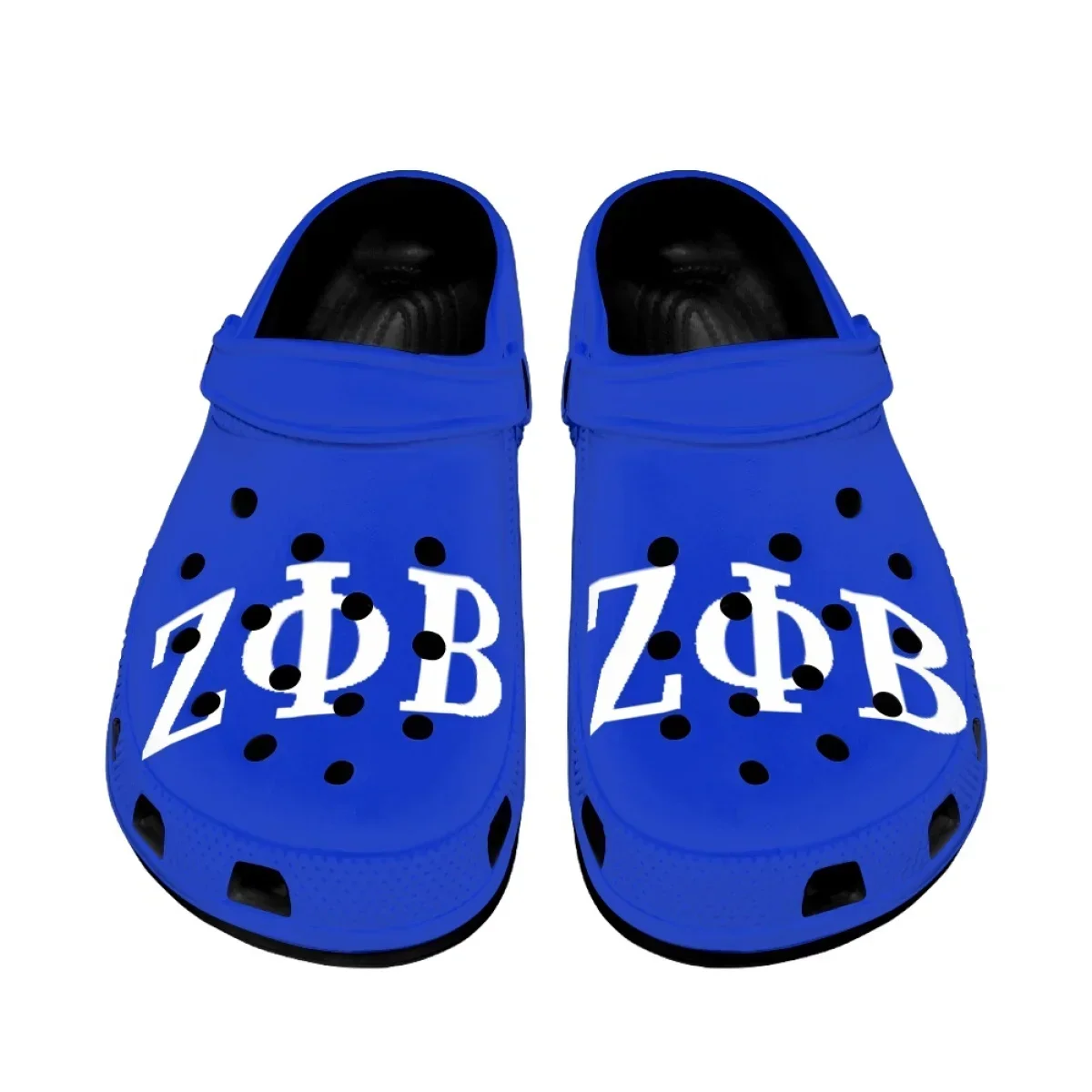 Zeta Phi Beta Printed Ladies Sandals Sorority Gifts Breathable Lightweight Home Slippers Fashionable Beach Adult Hole Slides New