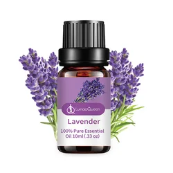 Aromatherapy Essential Oil with Natural Fruit and Vanilla Essence for Candle and Soap Making, 10ml (Lavender)