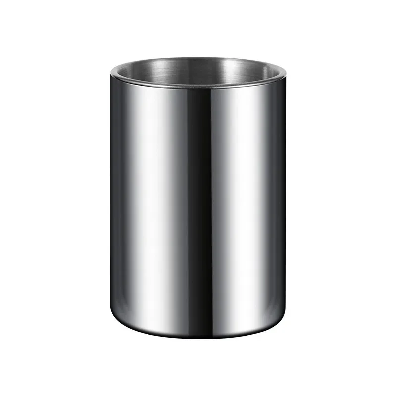 Creative Stainless Steel Ashtray with Funnel Ash Proof Personalized Design for Car and Office Use