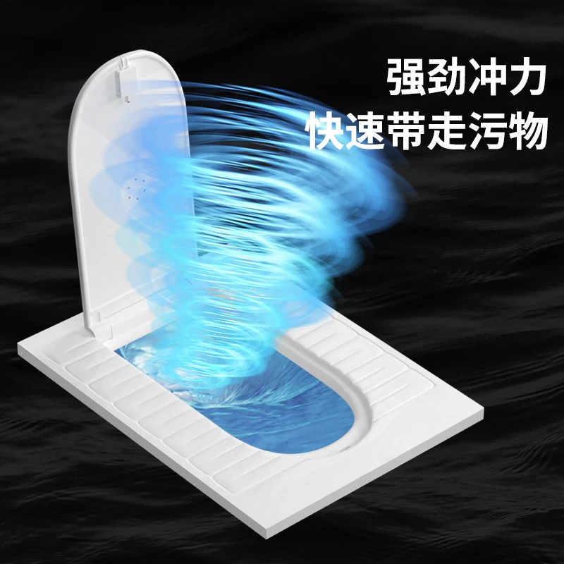 *Toilet Water Tank With Cover Plate Small Apartment Potty Chair Shower Room Toilet 4