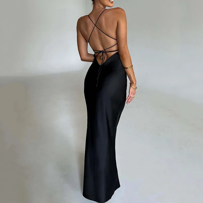 burgundy satin bodycon dress 