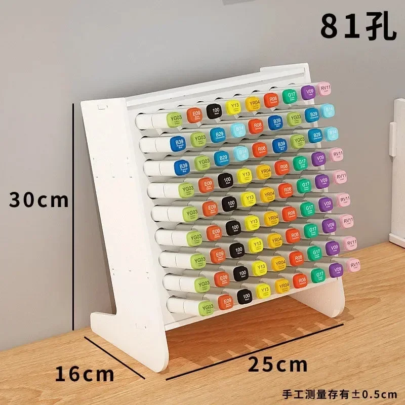 Inclined Pen Holder Storage Rack Multi-functional Pen Holder Marker Storage Box Desk Organiser
