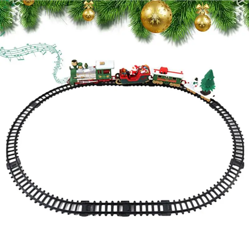 

Electric Train Set For Kids 3 In 1 Christmas Electric Toy Train With Realistic Train Sound Battery Operated Christmas Train