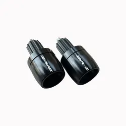 Universal Motorcycle Handlebar Grips with Cap Ends - Premium Accessories for Enhanced Riding Comfort and Style (Black)