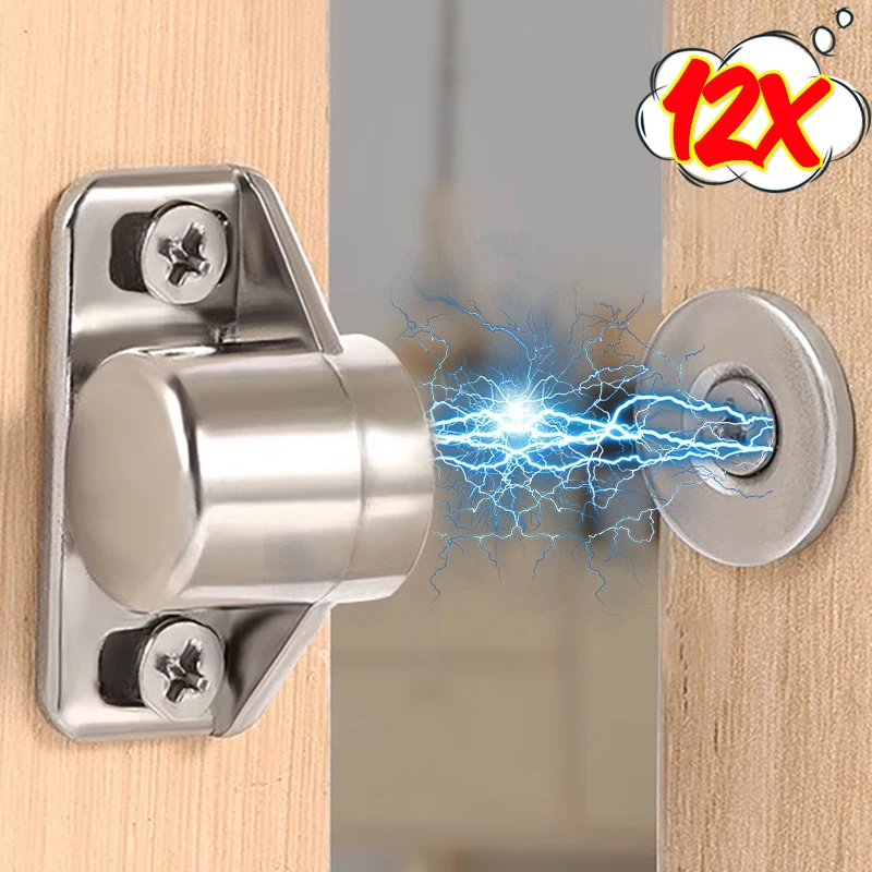Magnet cabinet door catch powerful alloy cupboard wardrobe drawer magnetic latches closer door stops furniture hardware 12-1Sets
