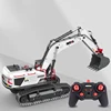 1/14 HUINA Metal RC Excavator Truck Car Remote Control Model 1594 Light Battery Sound Outdoor Toys For Boys TH19286-SMT4 1