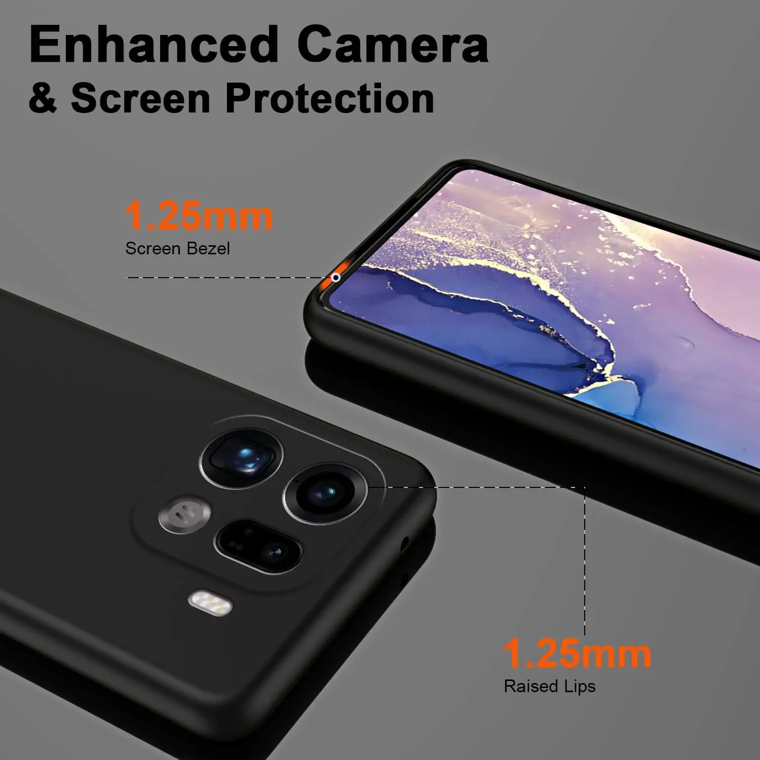 Enhanced Liquid Silicone Protective Case - Soft and Flexible TPU Cover