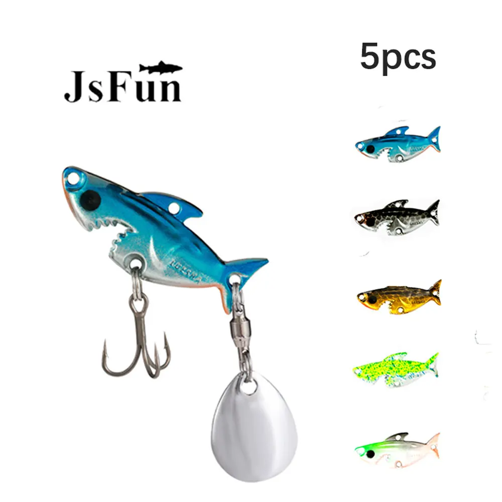OriGlam Lot De 5 Leurres De Pêche Durs VIB, Kit De Leurres à