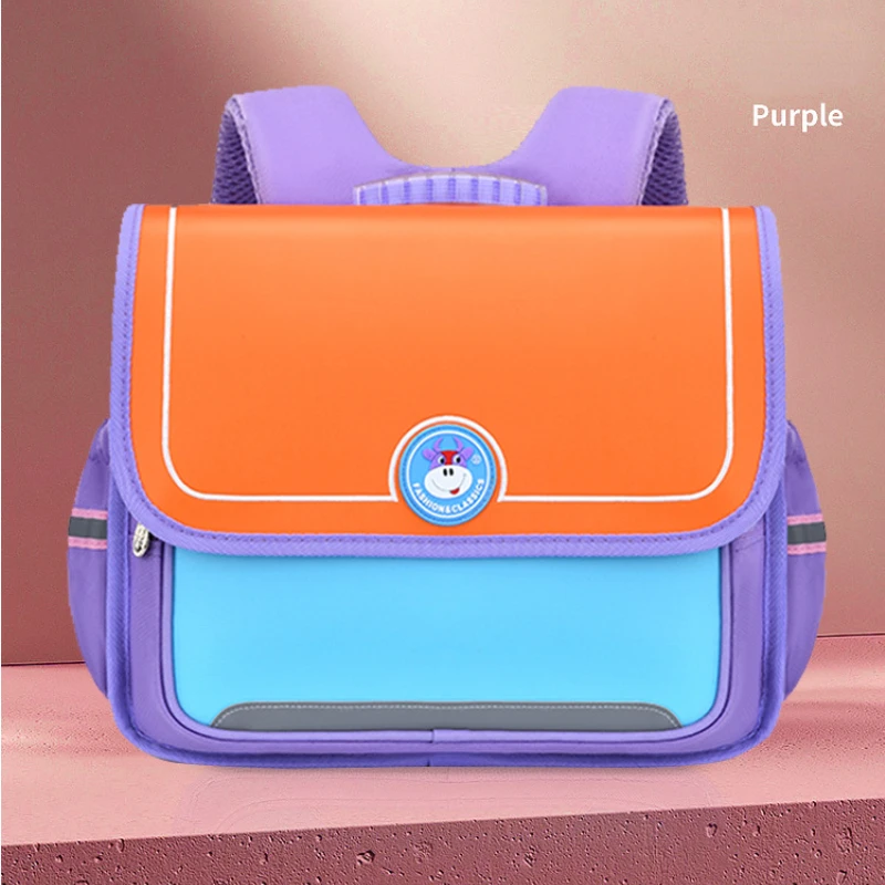 New British Style Horizontal Children Large Capacity Primary School Bags Girl Boy Student Simple Backpacks for Teenagers Mochila