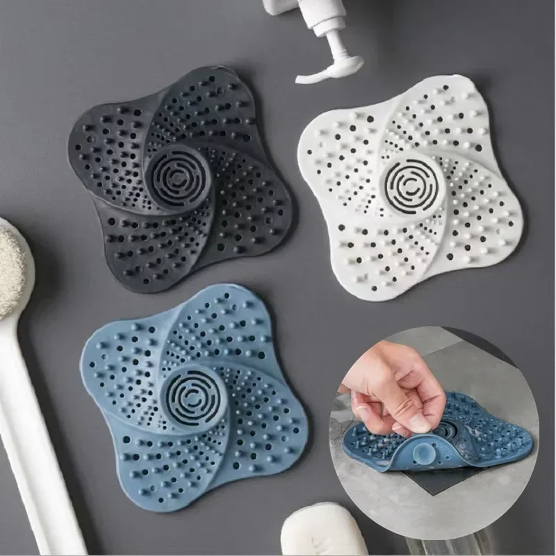Sink Filter Hair Catcher Bathtub Drain Cover Stopper Sink Mesh Strainer Catch Hairs Bathroom Kitchen Shower Bath Accessories