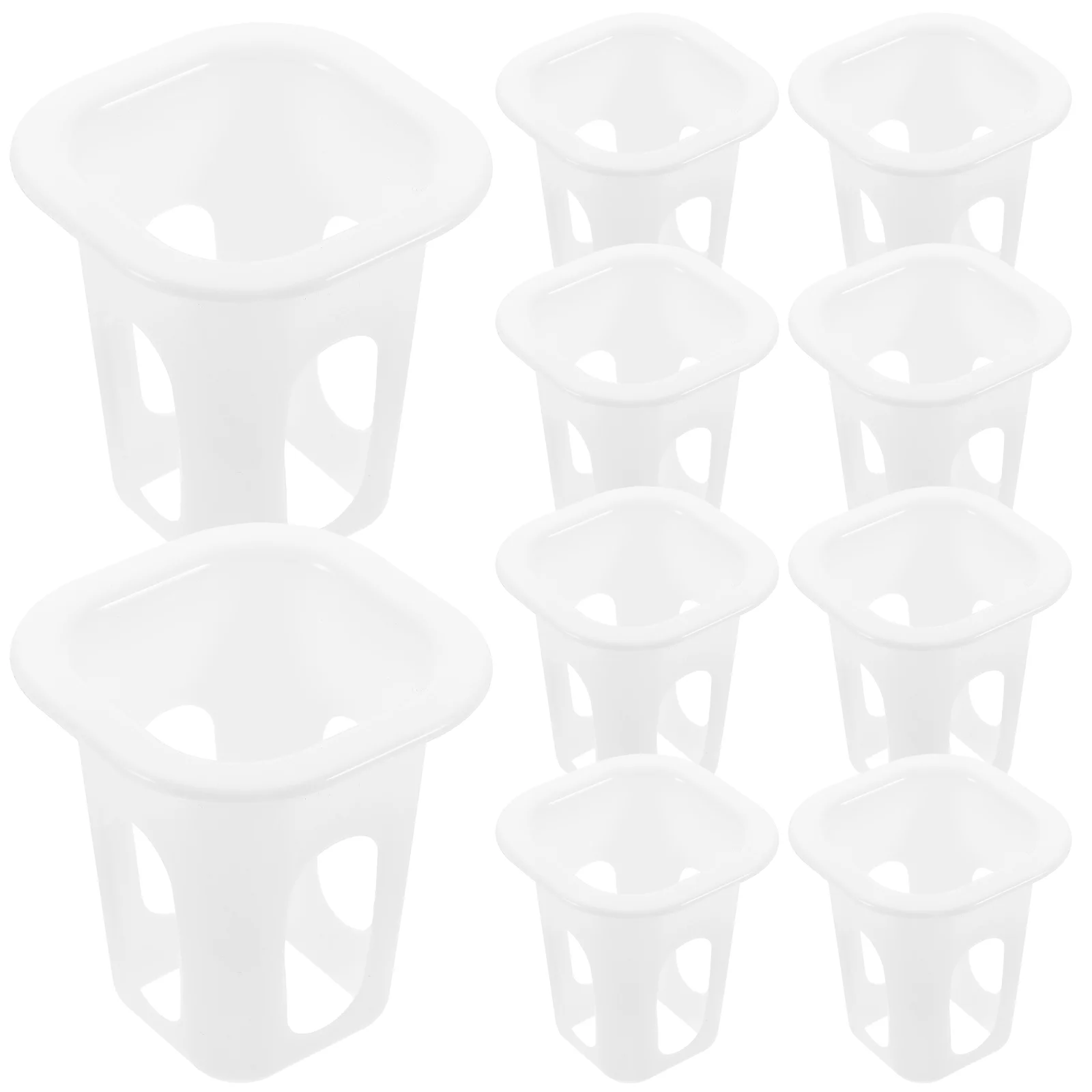 

50 Pcs Food Grade Orchid Pot Garden Slotted Mesh Net Hydroponic Vegetables Pots