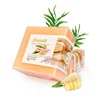100g Natural Turmeric Soap with Goat Milk & Silk Protein Aloe Soap, Ginger, Sea Salt , Wormwood, Lemon Essential Oil Lemon Soap 1
