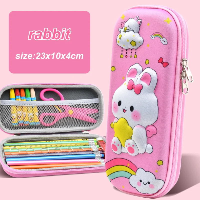 Kawaii 3D Waterproof Large Capacity Pencil Case
