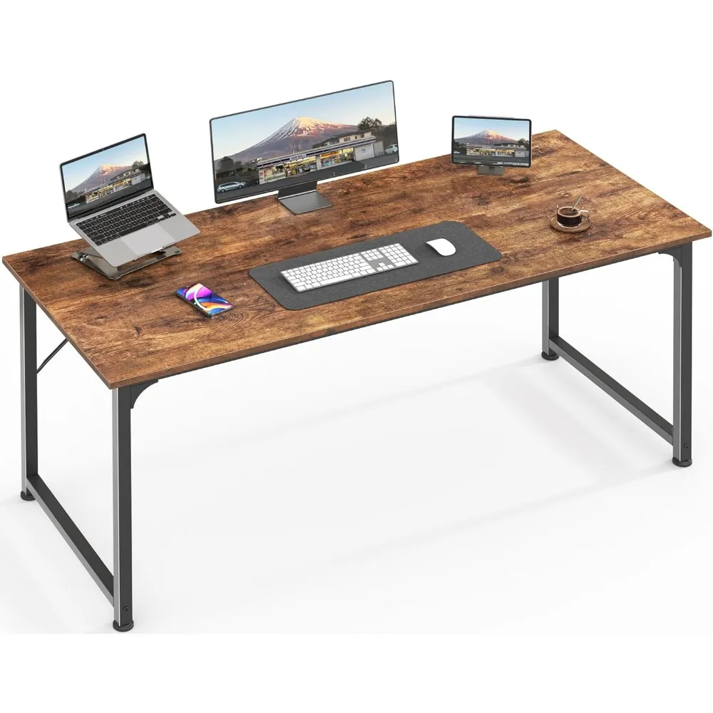 Computer Desk, 54 Inch Office Desk, Gaming Desk with Storage, Writing Desk Work Desk for Home Office, Study