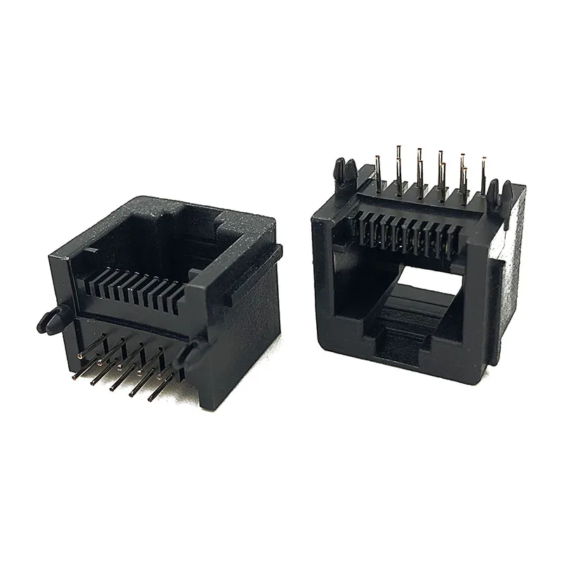 모듈러 잭 5521 커넥터, RJ50 10P10C, 90 도, 10P 암 소켓, 10 코어 포트, 40 개